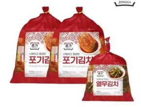 [추천] 종가 종가집 중부식 포기김치 11kg  열무김치 900g [베스트]