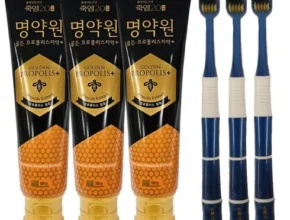 [후회없는 선택]  명약원 골든프로폴리스 플러스 치약 120g11개  칫솔 4개 [베스트]