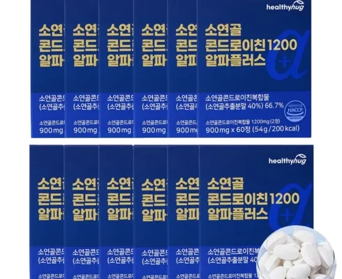 [후회없는 선택] 소연골 콘드로이친 1200 알파플러스 12개월3개월 [베스트]