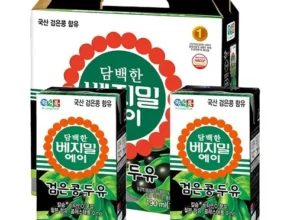 [최고의 선택] 담백한 베지밀A 검은콩두유 190ml x 80팩 [베스트]